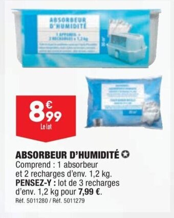 ALDI ABSORBEUR D'HUMIDITÉ offre