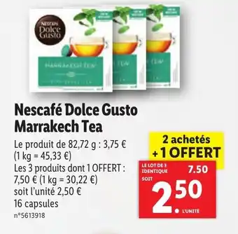 Nescafé dolce gusto marrakech tea