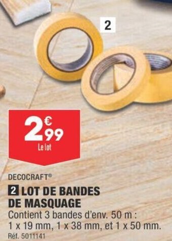 ALDI DECOCRAFT® LOT DE BANDES DE MASQUAGE offre