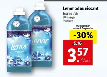 Lidl Lenor adoucissant offre