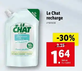 Lidl Le chat recharge offre