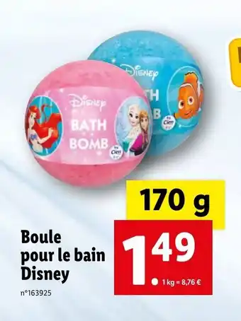 Lidl Boule pour le bain disney offre