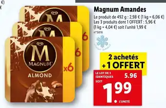 Lidl Magnum amandes offre