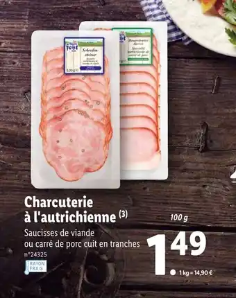 Lidl Charcuterie à l'autrichienne offre
