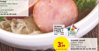 Intermarché OIGNON JAUNE offre