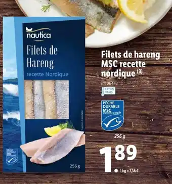 Filets de hareng MSC recette nordique