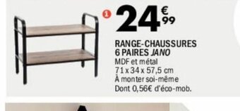 La Foir'Fouille RANGE-CHAUSSURES 6 PAIRES JANO offre