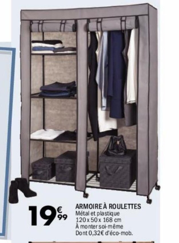 Promo ARMOIRE À ROULETTES chez La Foir'Fouille