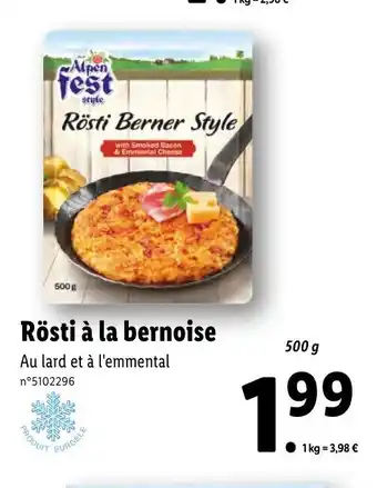 Lidl Rösti à la bernoise offre