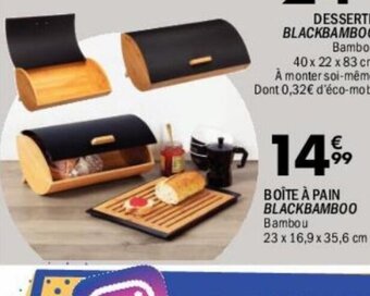 La Foir'Fouille BOÎTE À PAIN BLACKBAMBOO Bambou offre
