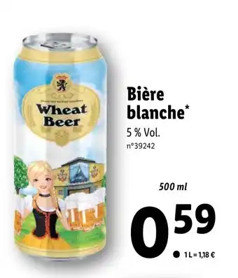 Lidl Bière blanche offre