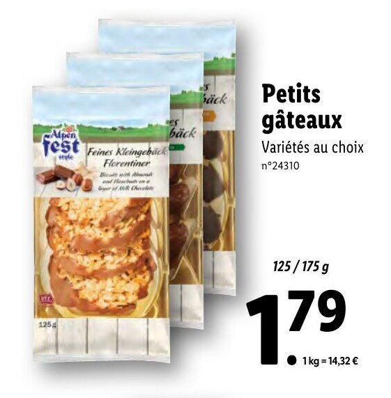 Promo Petits Gateaux Chez Lidl