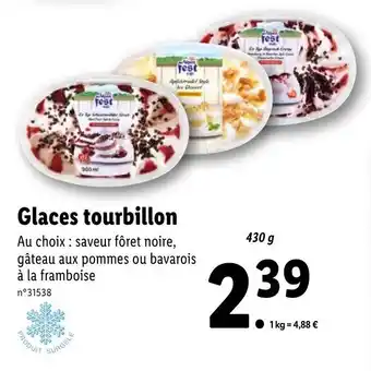 Lidl Glaces tourbillon offre