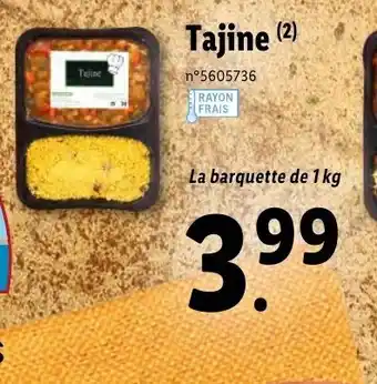 Lidl Tajine offre