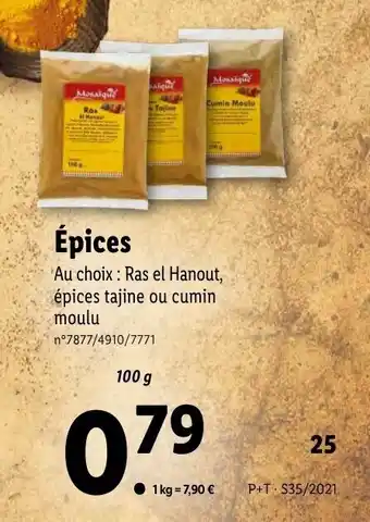 Lidl Épices offre