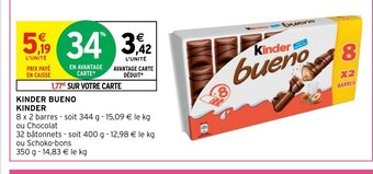 Intermarché KINDER BUENO KINDER offre