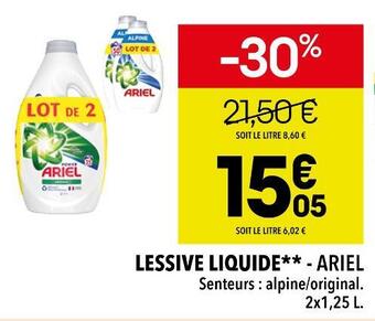 Supeco Ariel lessive liquide** offre