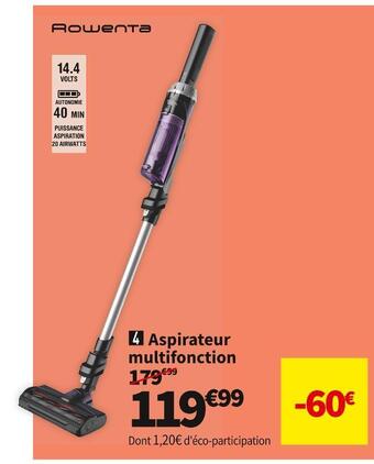 Conforama Rowenta 4 aspirateur multifonction offre