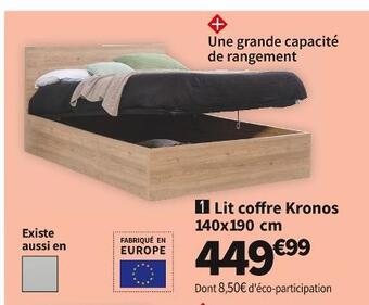 Conforama Lit coffre 140 kronos offre