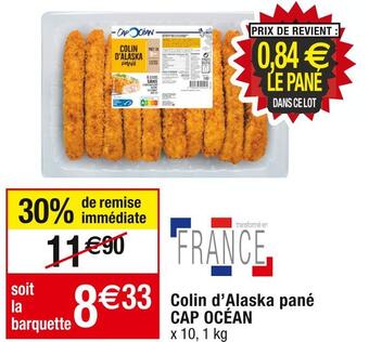 Cora x Carrefour Cap océan colin d’alaska pané offre