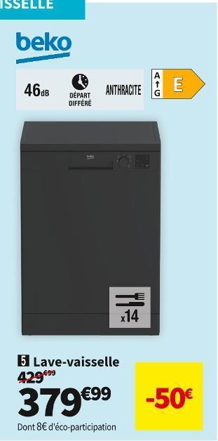 Conforama Beko lave-vaisselle lved4629a offre