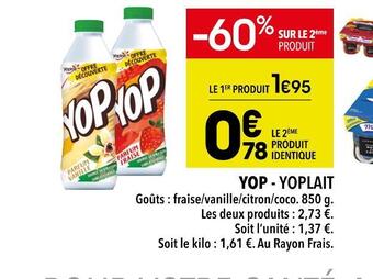 Supeco Yoplait yop offre