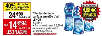 Lenor (1)perles de linge parfum envolée d’air
