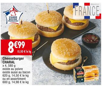 Cora x Carrefour Charal cheeseburger offre