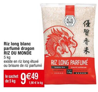 Cora x Carrefour Riz du monde riz long blanc parfumé dragon offre