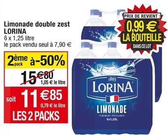 Cora x Carrefour Lorina limonade double zest offre