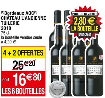 Cora x Carrefour Château l’ancienne tuilerie bordeaux aoc 2018 offre