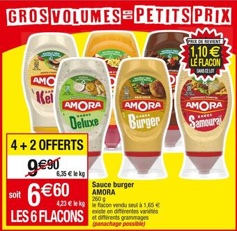 Cora x Carrefour Amora sauce burger offre