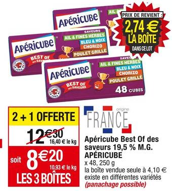 Cora x Carrefour Apéricube apéricube best of des saveurs 19,5 % m.g. offre