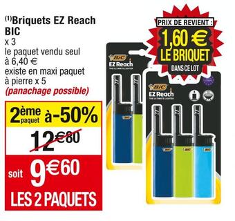 Cora x Carrefour Bic briquets ez reach offre
