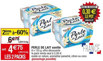 Cora x Carrefour Perle de lait perle de lait vanille offre