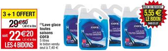 Cora x Carrefour Cora lave glace toutes saisons offre