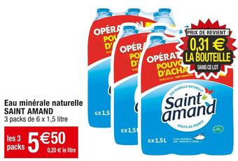 Cora x Carrefour Saint amand eau minérale naturelle offre