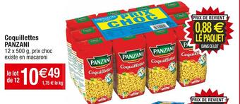 Cora x Carrefour Panzani coquillettes offre