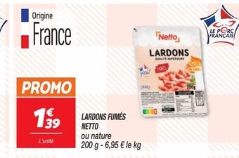 Netto Lardons fumés netto offre