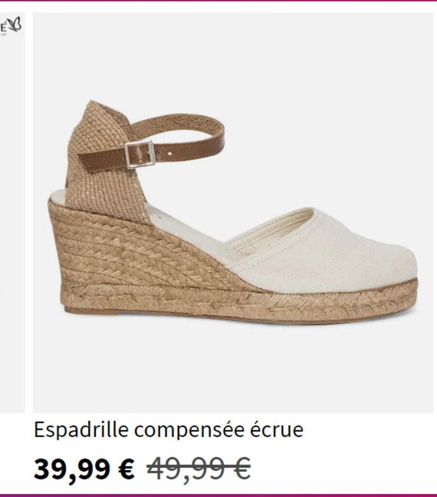 eram espadrille compensée
