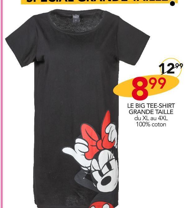 Tee shirt best sale disney grande taille