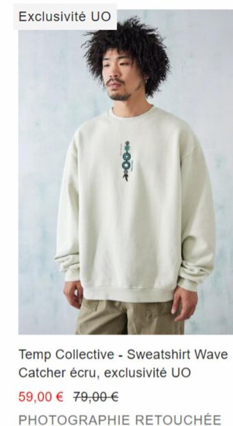 Urban Outfitters Temp collective sweatshirt wave offre