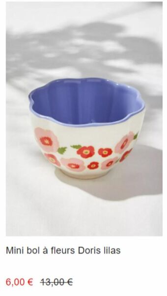 Urban Outfitters Mini bol á fleurs doris lilas offre