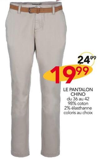 Stokomani Le pantalon chino offre