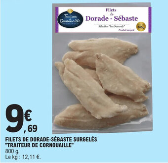 E.Leclerc FILETS DE DORADE-SÉBASTE SURGELÉS "TRAITEUR DE CORNOUAILLE" offre