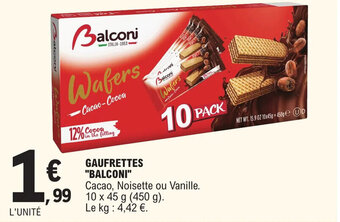 E.Leclerc GAUFRETTES "BALCONI" offre