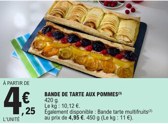E.Leclerc BANDE DE TARTE AUX POMMES (³) offre