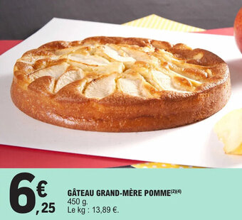 E.Leclerc GÂTEAU GRAND-MÈRE POMME(²)(4) offre