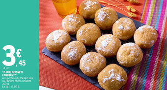 E.Leclerc 12 MINI BEIGNETS FOURRÉS(2)(4) offre