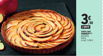 E.Leclerc TARTE AUX POMMES(8)(12) offre